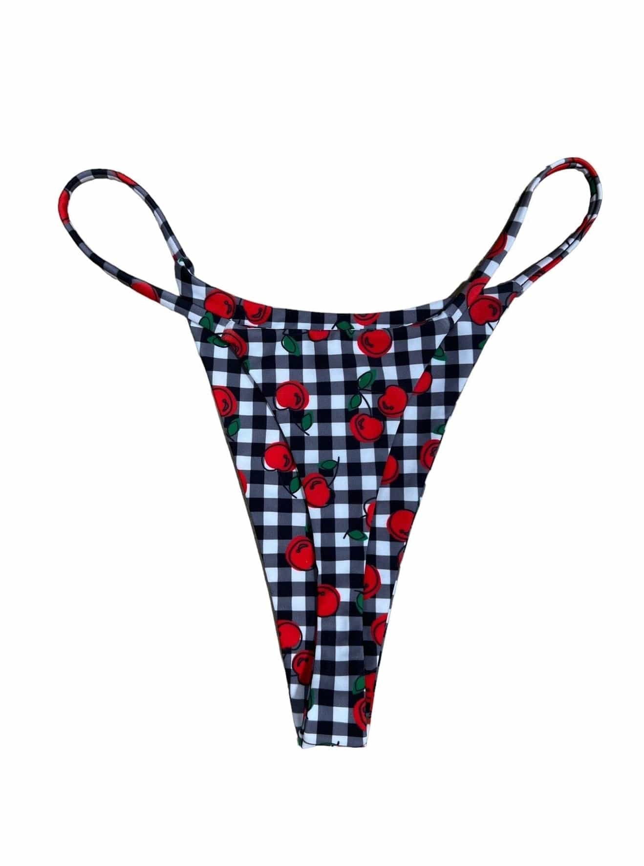 Berry Beachy Swimwear Apparel & Accessories > Clothing > Swimwear Le Cherie Triangle Top & Thong Bottom Bikini (Plus Sizes Available) 2023 Sexy La Cherie Triangle Thong Berry Beachy Swimwear Bikini