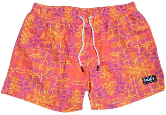 Berry Beachy Swimwear Apparel & Accessories > Clothing > Swimwear Men's Lava 4-Way Stretch Fabric Swim Trunks  5.5" & 7.5" Inseam 2024 Papi Swim Men's Lava Swim Trunks  5.5" & 7.5" Inseam