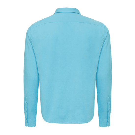 Le Club Apparel & Accessories > Clothing > Shirts & Tops Blue Aqua Oxford Long Sleeve Men's Button Up Cotton Shirt 2024 Men's Blue Aqua Oxford Long Sleeve Cotton Shirt | Le Club