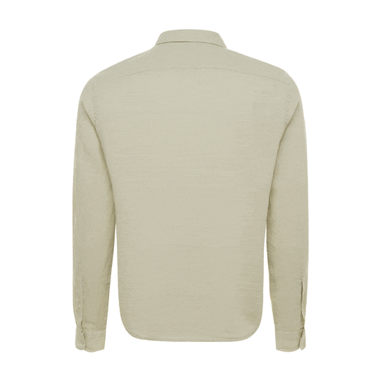 Le Club Apparel & Accessories > Clothing > Shirts & Tops Sage Green Peter Linen Long Sleeve Men's Shirt 2024 Le Club Original Sage Green Peter Linen Long Sleeve Shirt