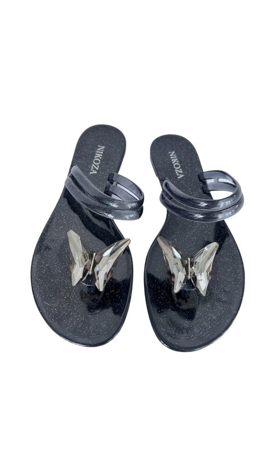 OlgaNikoza Nina Black Gel Beach Sandal Nina Black Gel Beach Sandal