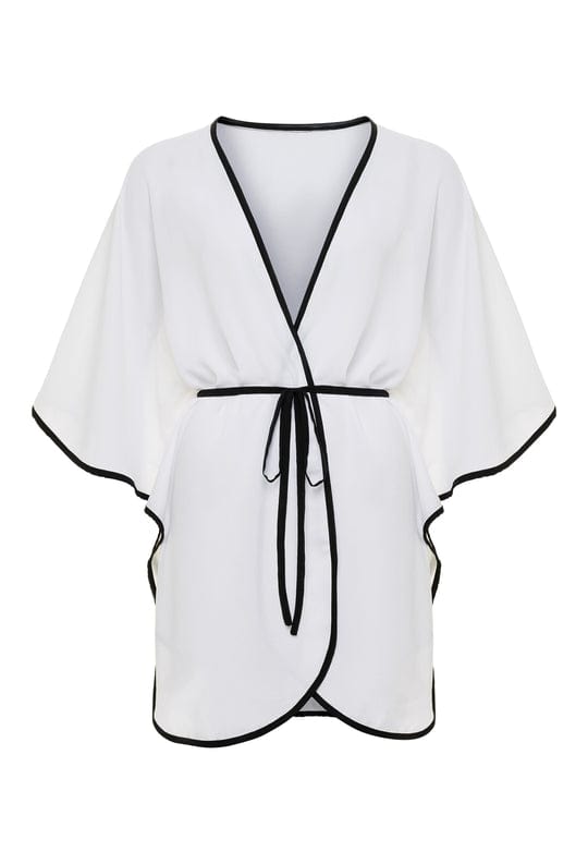 OlgaNikoza White / One Size White Brickell Chic Cover Up Tunic White Brickell Chic Cover Up Tunic