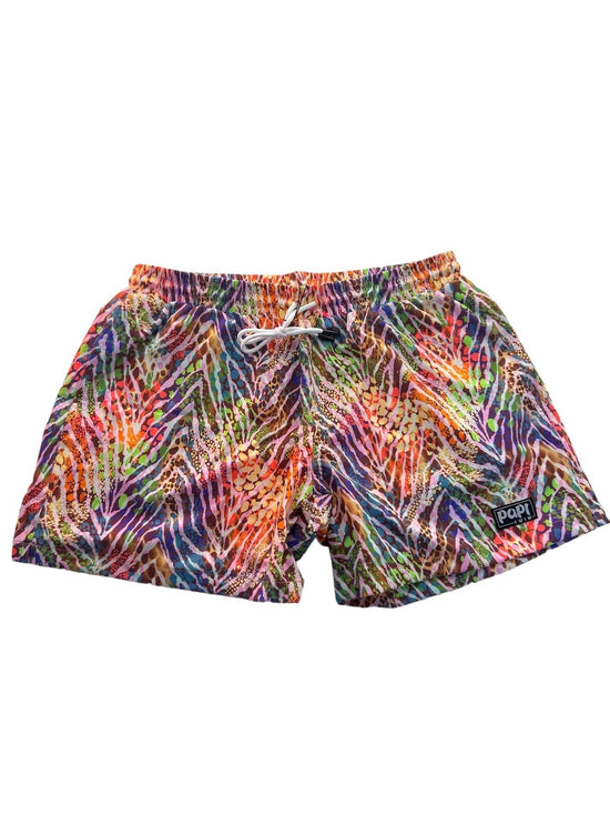 Papi Swim Apparel & Accessories > Clothing > Swimwear Print / 5.5" Inseam / Small Men's Zanzibar Print 4-Way Stretch Fabric Swim Trunk 5.5" & 7.5" Inseam 2024 Papi Swim Men's Zanzibar Swim Trunks Board Shorts