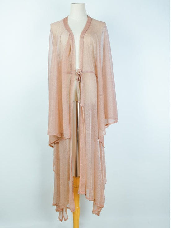 Sizzle Kiss Swimwear Apparel & Accessories > Clothing > Dresses Nude Sheer Long Beach Swimwear Bikini Cover Up Kimono 2023 Nude Tan Sheer Long Beach Bikini Swimsuit Swimwear Cover Up