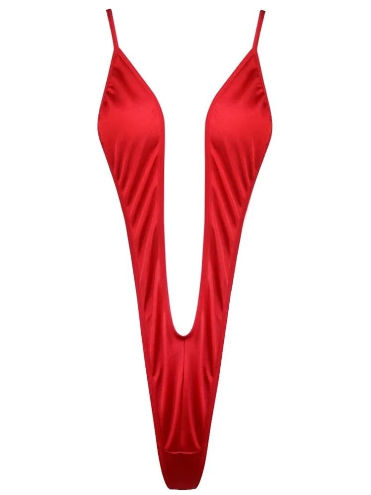 Sizzle Kiss Swimwear Apparel & Accessories > Clothing > Swimwear Red Extreme Micro Slingshot G-String Swimsuit (Black & Blue available) 2024 Sexy Red Black Blue Micro Slingshot G-String Thong Swimsuit