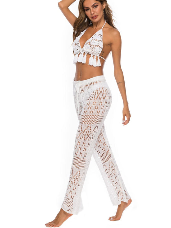 Trendsi Apparel & Accessories > Clothing > Swimwear Cutout Straight Swim Pants