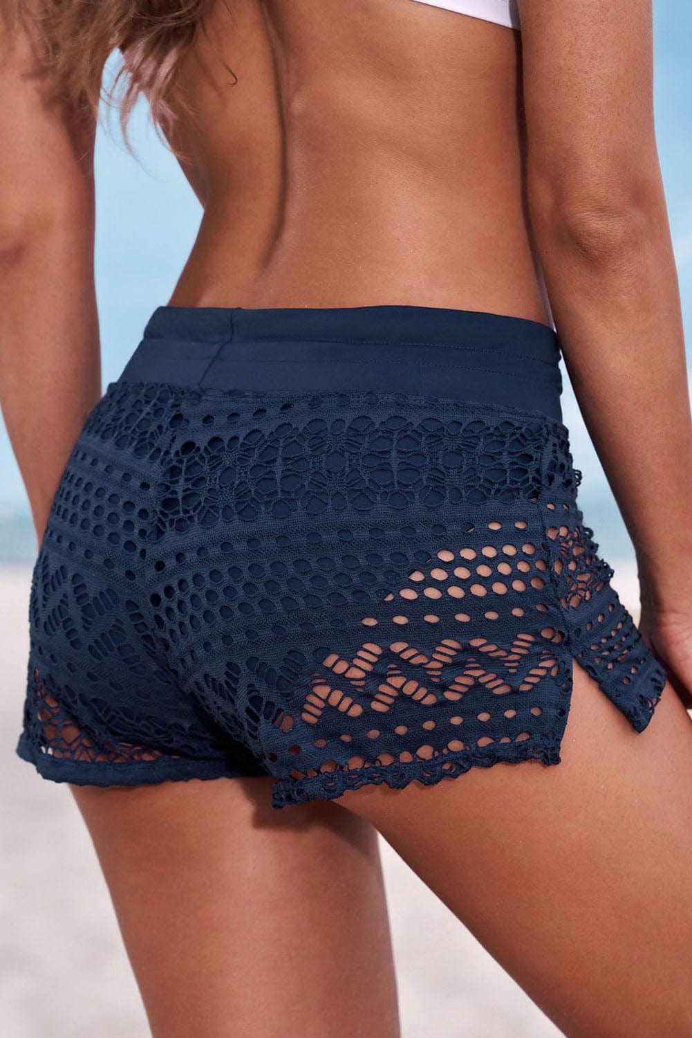 Trendsi Apparel & Accessories > Clothing > Swimwear Full Size Drawstring Waist Swim Shorts