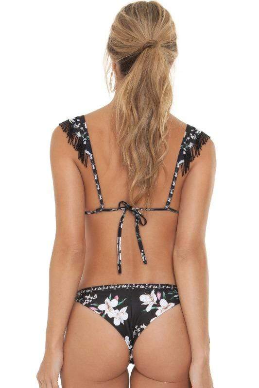 Agua Bendita Apparel & Accessories > Clothing > Swimwear Print / Small Top/ Small Bottom Agua Bendita Tammy Night Fall Triangle Top & Rosie Bottom Bikini