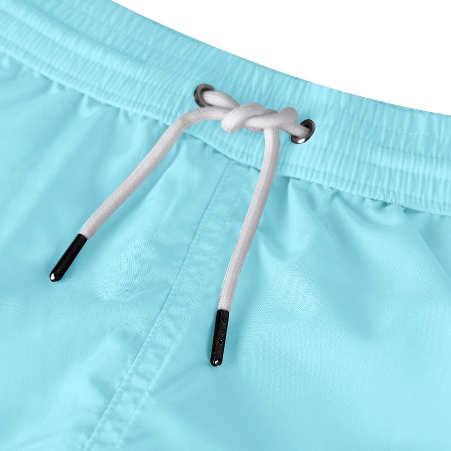 Andrew & Cole Apparel & Accessories > Clothing > Swimwear Men's Light Blue Swim Trunk Shorts 2023 Andrew & Cole Men's Designer Light Blue Swim Trunks Shorts