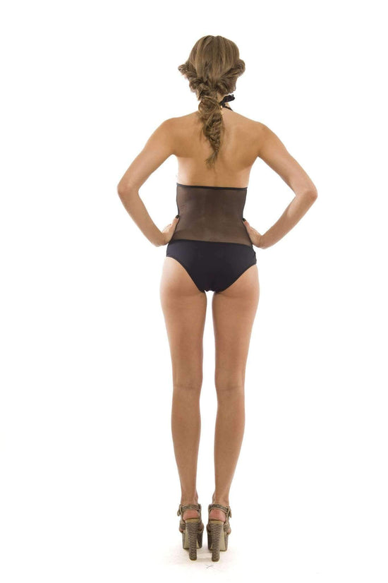 Aquarella Apparel & Accessories > Clothing > Swimwear Aquarella Outlaw Black Mesh One Piece Swimsuit Swimwear