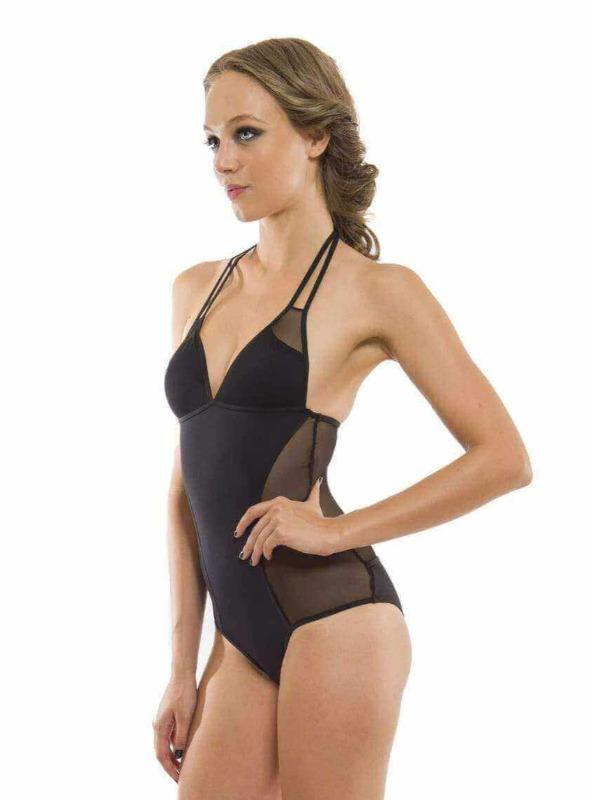 Aquarella Apparel & Accessories > Clothing > Swimwear Aquarella Outlaw Black Mesh One Piece Swimsuit Swimwear