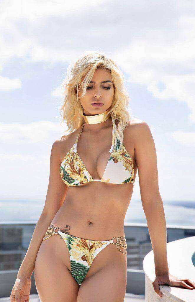 Cioccolato Couture Apparel & Accessories > Clothing > Swimwear Cioccolato Couture Celina Jungle Barocco Two Piece Swimwear