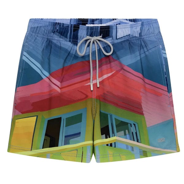 Le Club Apparel & Accessories > Clothing > Shorts Club Men's Swim Trunk Miami Beach Tower 8 2023 Le Club Men's Swim Trunk Miami Beach Tower 8