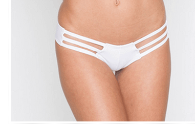 Montce Swimwear Apparel & Accessories > Clothing > Swimwear Large / White Montce Swim Sand Dollar Preview Swimsuit Bottom