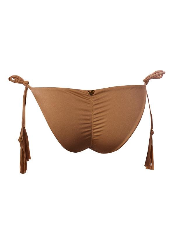 Montoya Apparel & Accessories > Clothing > Swimwear Liliana Montoya GAiA Bronze Triangle Top & Side Tie Cheeky Bottom Set