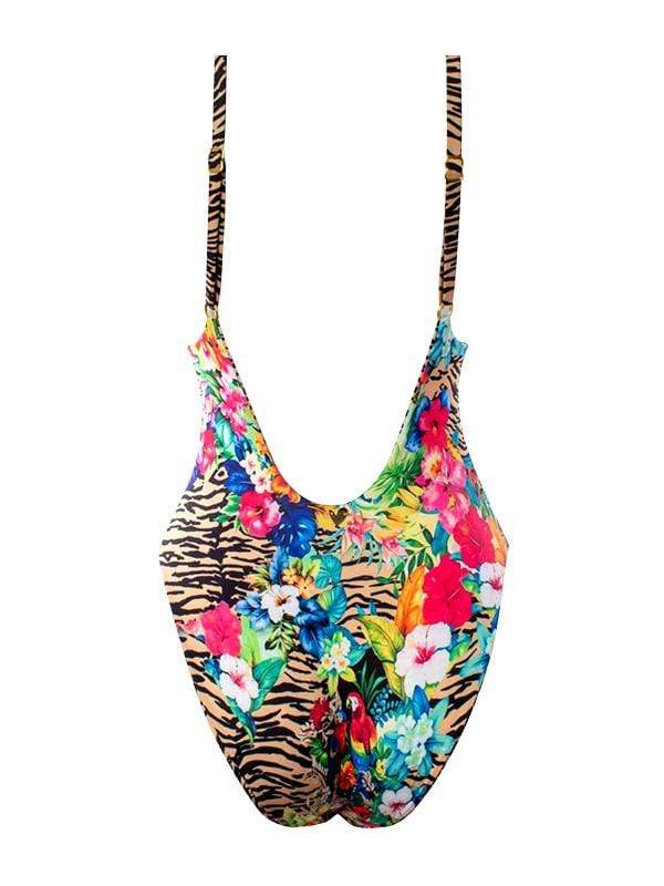 Montoya Apparel & Accessories > Clothing > Swimwear Liliana Montoya GAiA Rainforest Tiger Adjustable Strap One Piece Trikini 2021 Sexy Liliana Montoya GAiA Rainforest Tiger One Piece Trikini