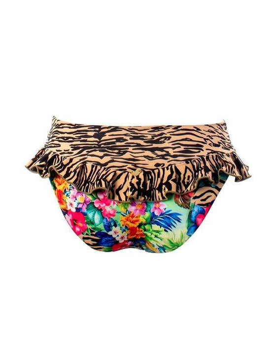 Montoya Apparel & Accessories > Clothing > Swimwear Liliana Montoya GAiA Rainforest Tiger Bandeau Top & Ruffled Bikini Bottom Set 2021 Liliana Montoya GAiA Rainforest Tiger Bandeau High Waist Bikini