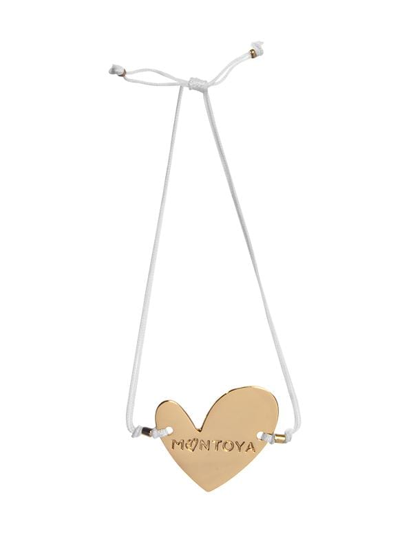 Montoya Apparel & Accessories > Clothing > Swimwear Liliana Montoya Gold Heart Pendant White Bracelet 2021 Liliana Montoya Gold Heart White Pendant Bracelet Jewelry