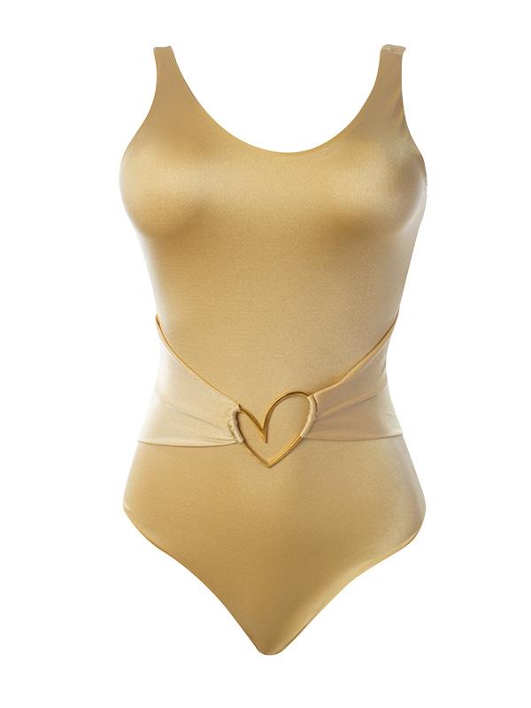 Montoya Apparel & Accessories > Clothing > Swimwear Small / Gold Liliana Montoya GAiA Gold Adjustable Strap One Piece Trikini 2021 Sexy Liliana Montoya GAiA Gold One Piece Trikini