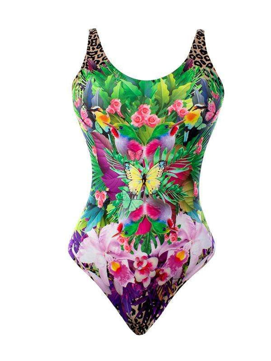 Montoya Apparel & Accessories > Clothing > Swimwear Small / Print Liliana Montoya GAiA Amazonia Jaguar One Piece Trikini 2021 Sexy Liliana Montoya GAiA Amazonia Jaguar One Piece Trikini