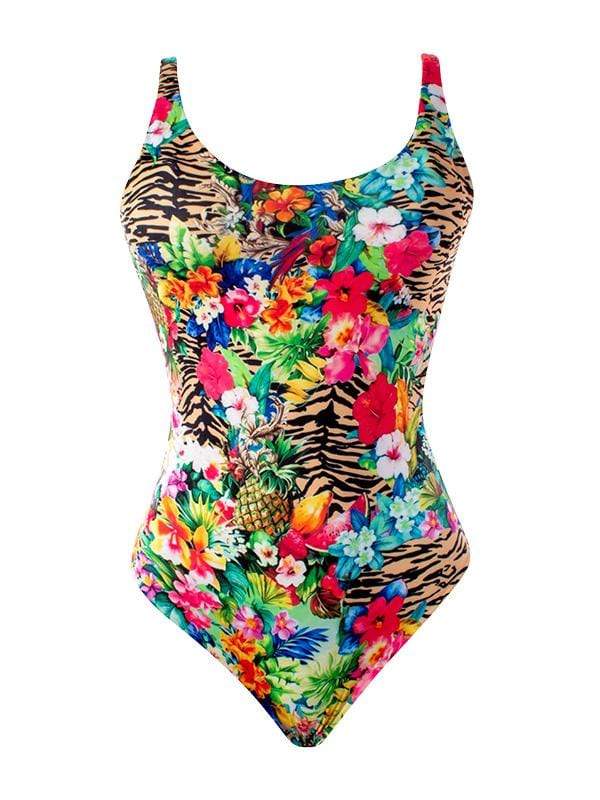 Montoya Apparel & Accessories > Clothing > Swimwear Small / Print Liliana Montoya GAiA Rainforest Tiger One Piece Trikini 2021 Sexy Liliana Montoya GAiA Rainforest Tiger One Piece Trikini