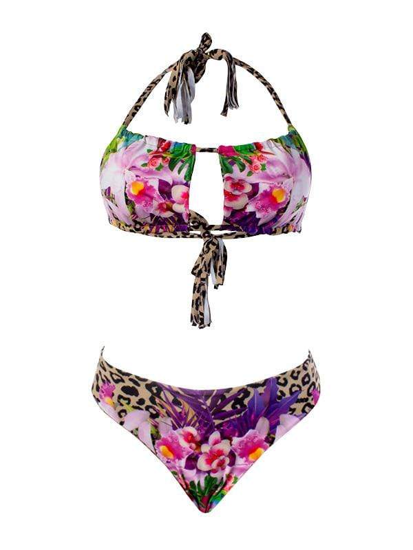 Montoya Apparel & Accessories > Clothing > Swimwear Small / Small / Print Liliana Montoya GAiA Amazonia Jaguar Bandeau Top & Cheeky Bottom Set 2021 Liliana Montoya GAiA Amazonia Jaguar Bandeau Cheeky Bottom Set