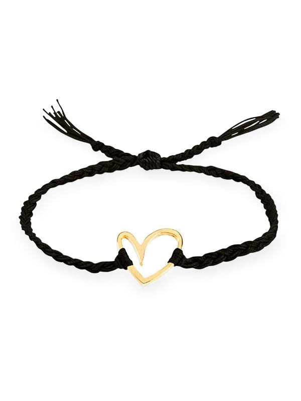 Montoya Apparel & Accessories > Jewelry > Body Jewelry Liliana Montoya Gold Heart Black Bracelet 2021 Liliana Montoya Gold Heart Black Bracelet Jewelry