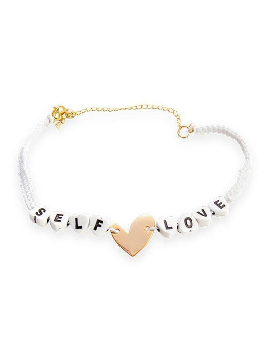 Montoya Apparel & Accessories > Jewelry > Body Jewelry Liliana Montoya White "Self Love" Ankle Bracelet 2021 Liliana Montoya White Self Love Ankle Bracelet Designer Jewelry