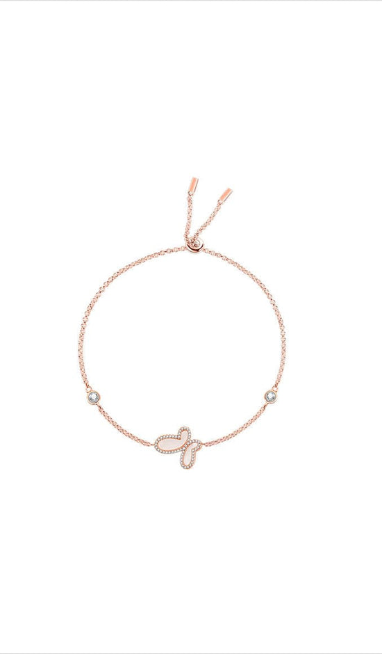 Olga Nikoza Bracelets Adjustable / Rose Gold Rose gold butterfly bracelet