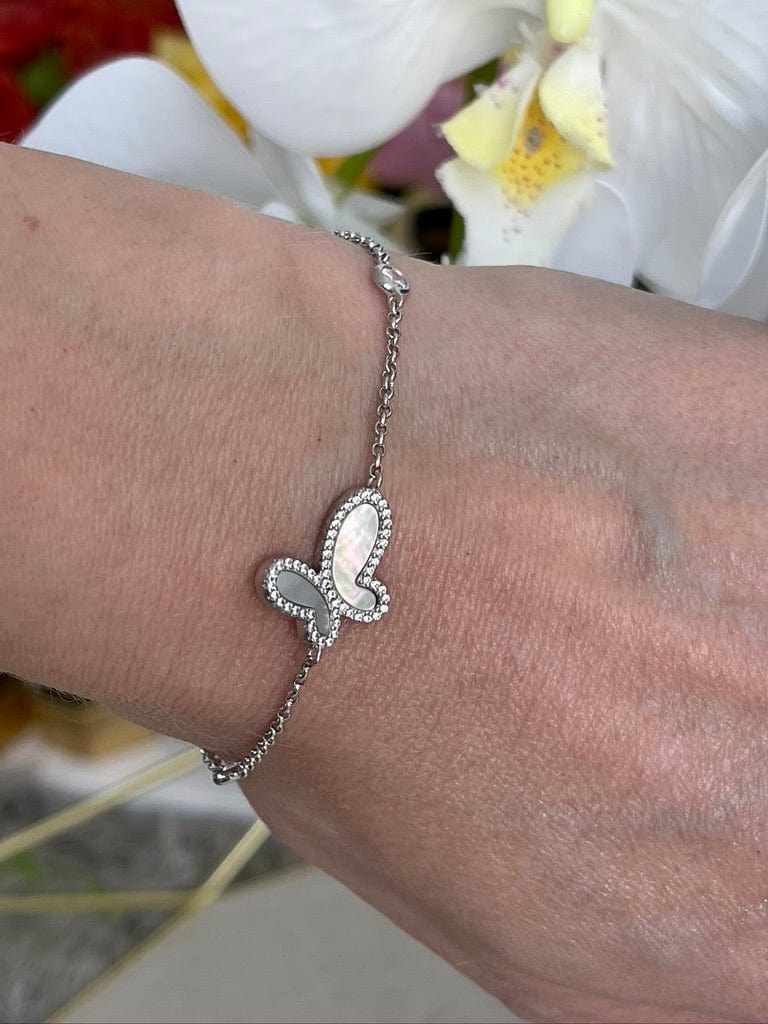 OlgaNikoza Bracelets Silver butterfly bracelet