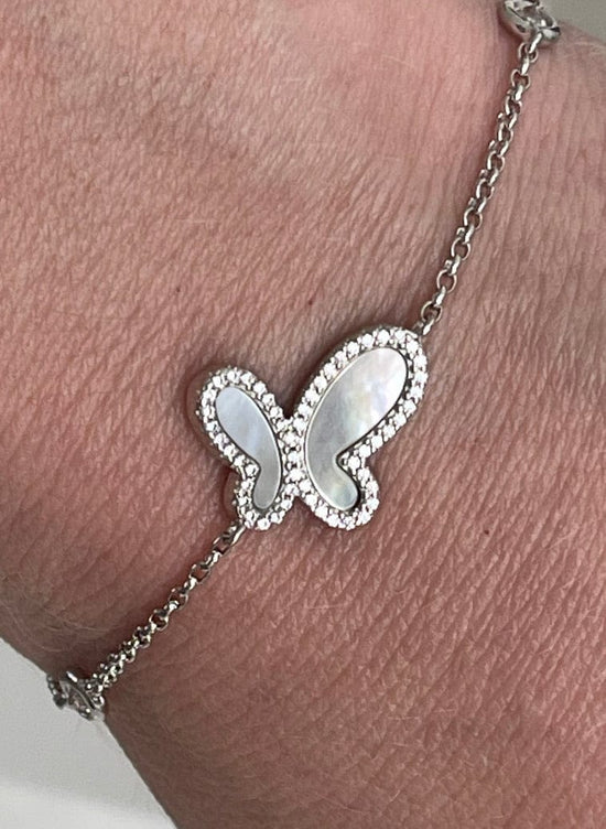 OlgaNikoza Bracelets Silver butterfly bracelet