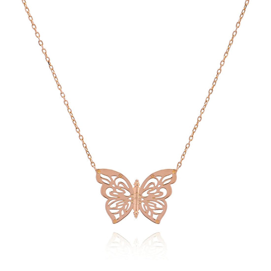 OlgaNikoza Necklace rose-gold Gold Papillon Necklace