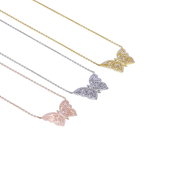 OlgaNikoza Necklace Rose-Gold Papillon Necklace