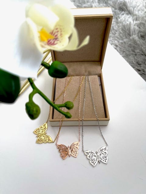 OlgaNikoza Necklace Rose-Gold Papillon Necklace