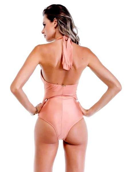 Sol e Energia Apparel & Accessories > Clothing > Swimwear May Golden Twist Front One Piece Swimsuit May Gold One Piece Bathing Suit Swimsuit | Sol E Energia Swimwear