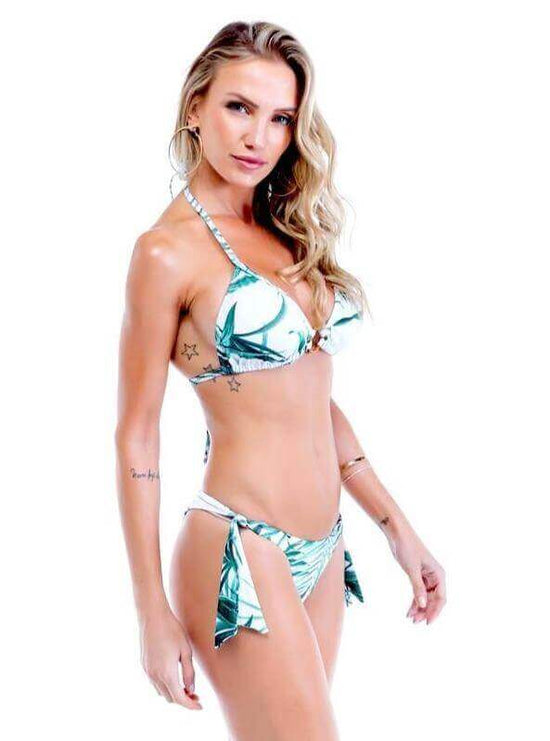 Sol e Energia Apparel & Accessories > Clothing > Swimwear Saona Triangle Top & Side Tie Cheeky Bottom Set Saona Tropical Swimsuit Bikini Sol E Energia Swimwear BK063