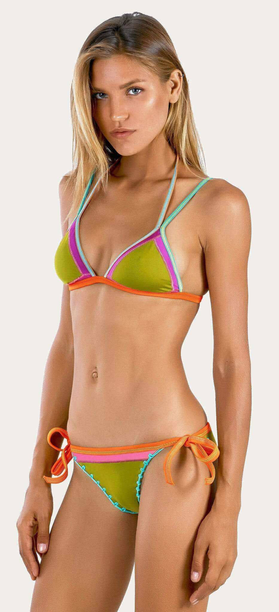 Thaikila Apparel & Accessories > Clothing > Swimwear Thaikila Favela Baila Reversible 2 in 1 Bikini Set